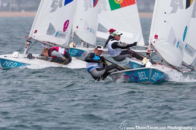 Evi Van Acker (BEL) - London 2012 Olympic Sailing Competition © Thom Touw http://www.thomtouw.com